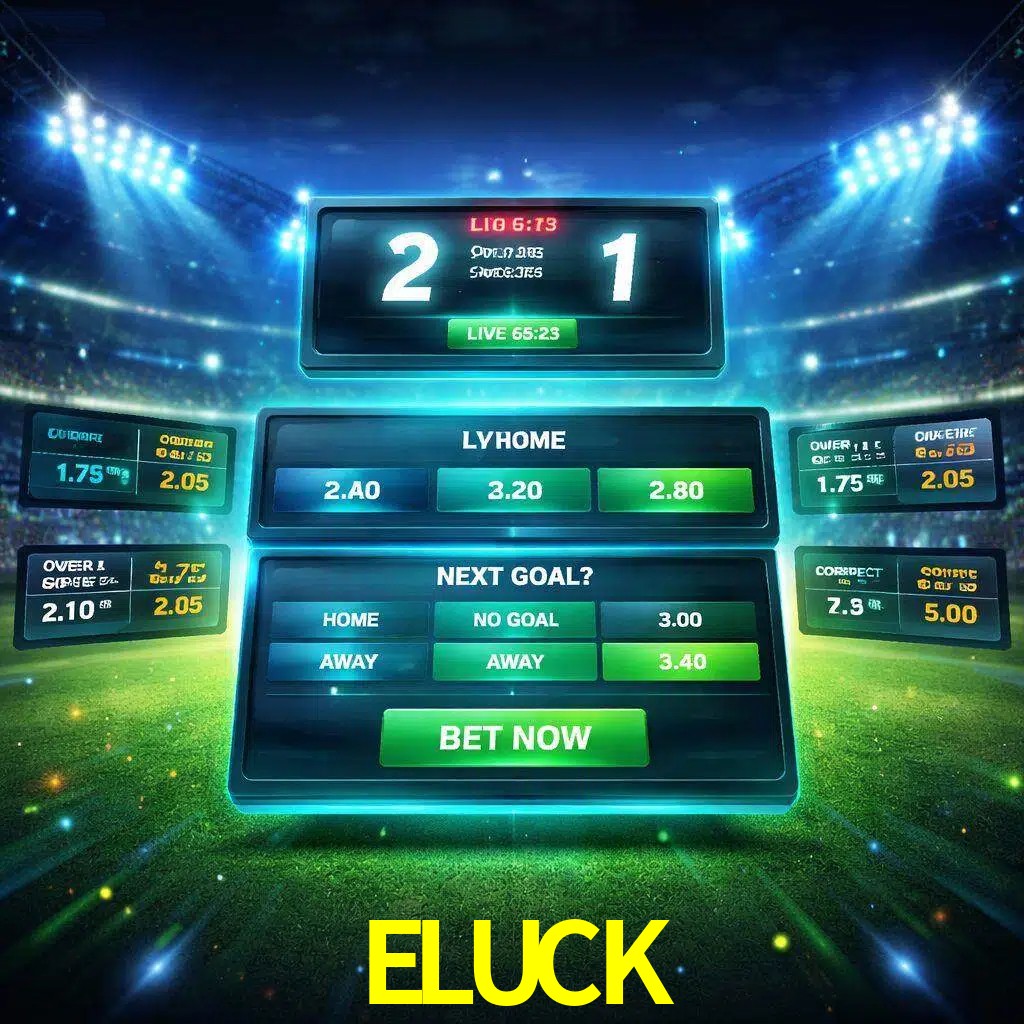 Vista de apuestas en vivo ELUCK durante un partido en curso